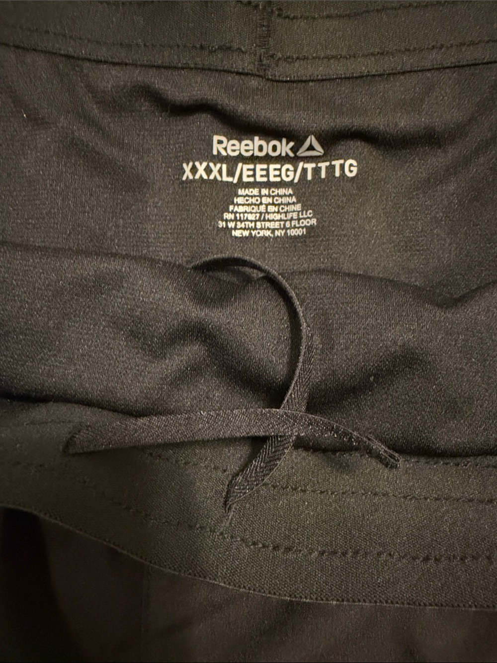 Women’s Reebok Black Sports Shorts, Size XXXL (3X) - Picture 3 of 4